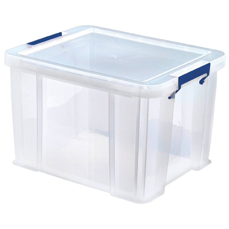 Fellowes ProStore boîtes de rangement, 36 litres, transparent, lot de 3